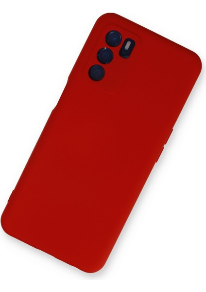 Oppo A55 Kılıf Nano Içi Kadife Silikon - Kırmızı fiyatları