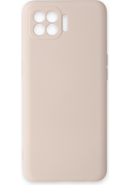 Oppo Reno 4 Lite Kılıf Nano Içi Kadife Silikon - Pudra