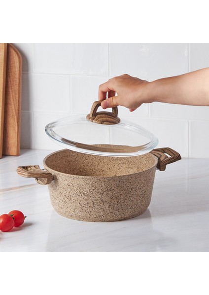 Wood Silver Bio Granit Tencere 24 cm fiyatları