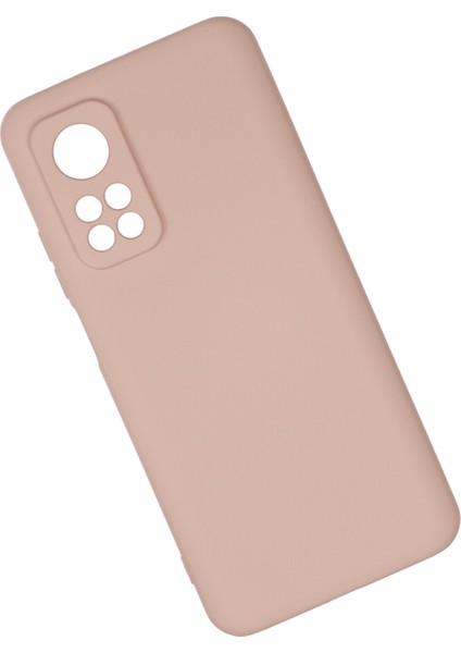 Xiaomi Mi 10T Pro Kılıf Nano Içi Kadife Silikon - Pudra modelleri