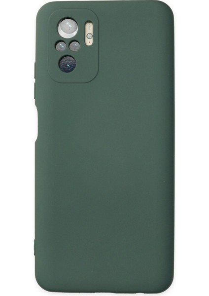 Xiaomi Poco M5S Kılıf Nano Içi Kadife Silikon - Koyu Yeşil