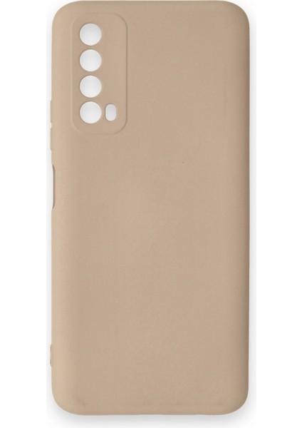 Huawei P Smart 2021 Kılıf Nano Içi Kadife Silikon - Pudra