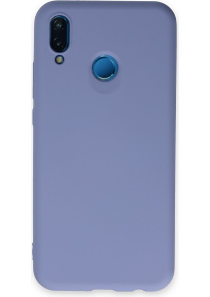 Huawei P20 Lite Kılıf Nano Içi Kadife Silikon - Lila