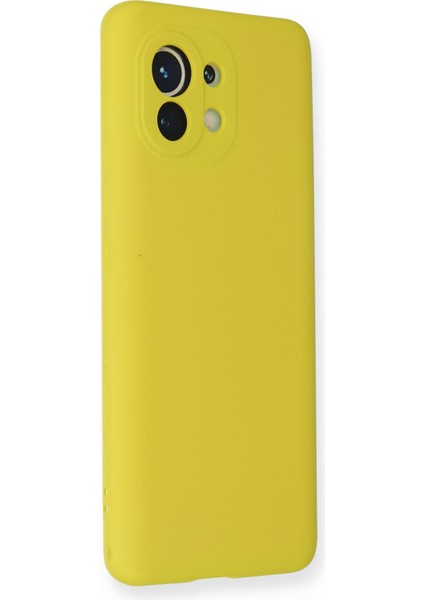Xiaomi Mi 11 Kılıf Nano Içi Kadife Silikon - Sarı fiyatları