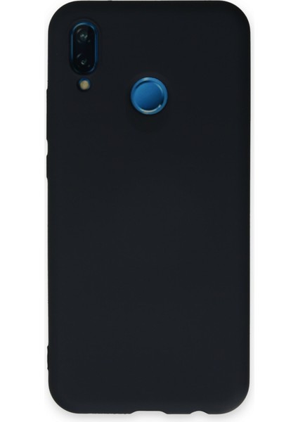 Huawei P20 Lite Kılıf Nano Içi Kadife Silikon - Lacivert