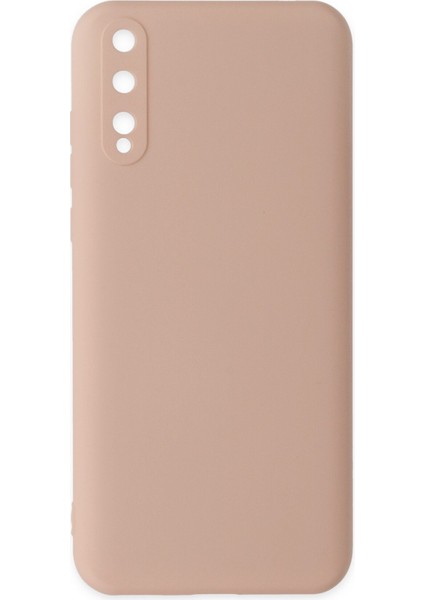 Huawei Y8P Kılıf Nano Içi Kadife Silikon - Pudra
