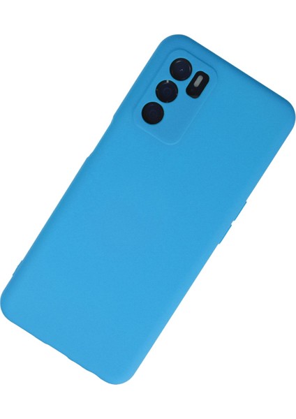 Oppo A16 Kılıf Nano Içi Kadife Silikon - Mavi fiyatları