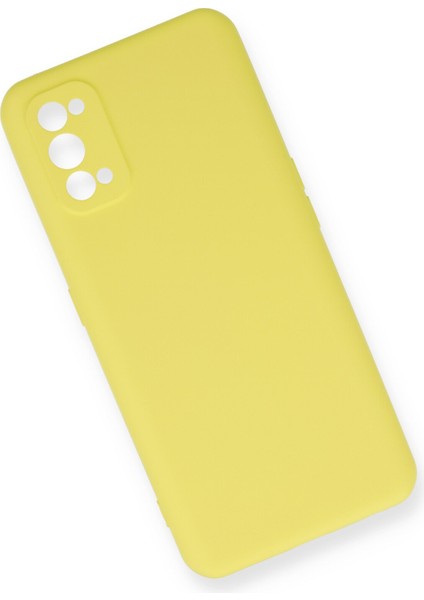 Realme 7 Pro Kılıf Nano Içi Kadife Silikon - Sarı modelleri