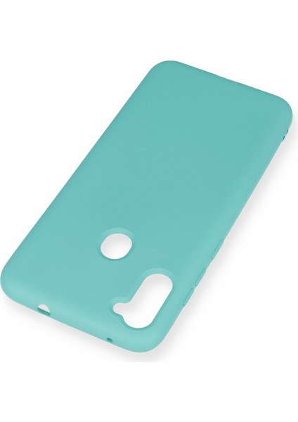 Samsung Galaxy A11 Kılıf Nano Içi Kadife Silikon - Turkuaz modelleri