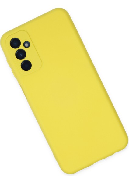 Samsung Galaxy M23 Kılıf Nano Içi Kadife Silikon - Sarı fiyatları