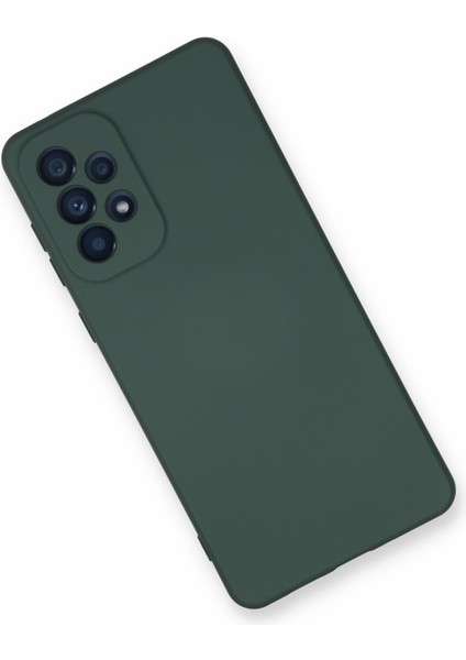 Samsung Galaxy A73 5g Kılıf Nano Içi Kadife Silikon - Koyu Yeşil modelleri