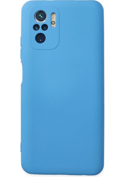 Xiaomi Poco M5S Kılıf Nano Içi Kadife Silikon - Mavi
