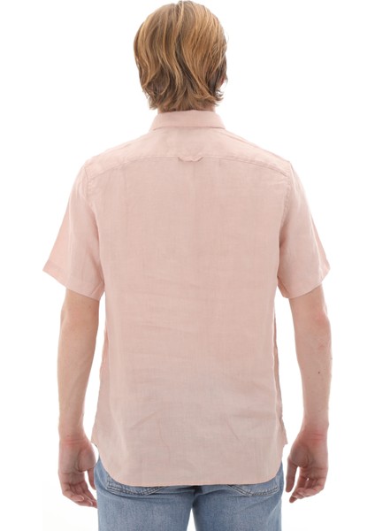 TB0A2DCC6621 Timberland Linen Short Sleeve Shir Erkek G&amp;ouml;mlek Krem