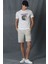 Zegler Spor Erkek Chino Şort Slim Fit Mavi 3
