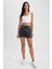 Mom Fit Yüksek Bel Jean %100 Pamuk Şort A2629AX23SM 2