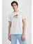 Regular Fit Bisiklet Yaka Baskılı Kısa Kollu %100 Pamuk Tişört Z5884AZ23SM 1