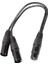 2x Xlr 3pin Dişi - 2 Xlr Erkek Y Ayaltıcı Kablo Adaptör Dönüştürücü Kablosu 1ft (Yurt Dışından) 3