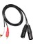 2 Xlr Erkek Fişi 2 x Fono Fonos Rca Fiş Kablo Adaptör (Yurt Dışından) 1