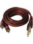 4 Adet 5ft 6.35MM 1/4inch Fiş Erkek - Çift 2 Rca Erkek Fişleri Ses Kablosu (Yurt Dışından) 4