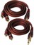 2 Adet 6.35MM 1/4 Inç Fiş Fono Rca Fişleri Kablosu (Yurt Dışından) 1