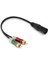 2 x Fono Rca Tapa Adaptörü Ayırıcı Kablo Kablosu 30 Cm'ye 2x Xlr Adaptör Fişi (Yurt Dışından) 5