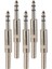 5 Adet 1 / 4inch Erkek - Hoparlör Kablo Konektörü Dönüştürücü Mikrofon Kadın (Yurt Dışından) 2