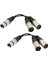 2x Audio Mic Kablosu Yama Kablosu- Xlr 1x Dişi Ila Xlr 2x Erkek Mikrofon Kablosu (Yurt Dışından) 2
