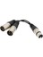 2x Audio Mic Kablosu Yama Kablosu- Xlr 1x Dişi Ila Xlr 2x Erkek Mikrofon Kablosu (Yurt Dışından) 4