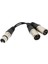 2x Audio Mic Kablosu Yama Kablosu- Xlr 1x Dişi Ila Xlr 2x Erkek Mikrofon Kablosu (Yurt Dışından) 5