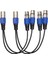 2x 3 Pimli Xlr Fişine Çift 2 Fe Y Ayırıcı Mikrofon Adaptör (Yurt Dışından) 1