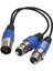 2x 3 Pimli Xlr Fişine Çift 2 Fe Y Ayırıcı Mikrofon Adaptör (Yurt Dışından) 5