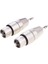 2x 3,5mm Stereo Ses Fişi Erkek - 3 Pin Xlr Dişi Mikrofon Konnektörü (Yurt Dışından) 4