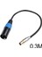 4.5mm Mini Xlr Dişi Ila Xlr Erkek Stereo Ses Adaptör Kablosu Mini Jak 0.3m (Yurt Dışından) 3