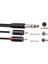 Ses Metal 3,5 mm Stereo Kriko - 2 Rca Telefon Kablosu 6.35MM Ila 2rca Kablosu 5m (Yurt Dışından) 3