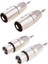 3 Pin Xlr Dişi/erkek Mikrofon Konnektörüne 4x 3,5mm Stereo Ses Fişi (Yurt Dışından) 2