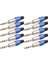 Taşınabilir 10 Adet Mikrofon Kablosu 6.35MM Stereo Adaptör Konektörleri (Yurt Dışından) 1