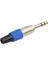 Mikrofon Elektro Gitar Parçaları Için 5x Alaşım 6.35MM Fiş Stereo Adaptörleri (Yurt Dışından) 3