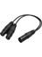 2x Xlr Y-Sprıtter Kablosu 3pın Mali Takımı Çift Dişi Mikrofon Kablosuna 1ft (Yurt Dışından) 3