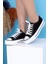 Skywalk Keten Siyah Yüksek Taban Sneaker Spor Ayakkabı 9
