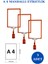 İstanbul Manken 3 Adet A4 Mandallı Raf Etiketi Sepet Etiketi Çerçeveli Etiketlik Eşek Askılık Etiketi Etiketi 1