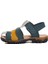 Ayakmod Şng 210111-P Lacivert Nubuk-Sarı Erkek Çocuk Sandalet 3