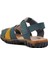 Ayakmod Şng 210111-P Lacivert Nubuk-Sarı Erkek Çocuk Sandalet 4