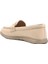 23163 Kadın Bej Deri Loafer Ayakkabı 4