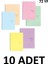 10 Adet A4 Pastel Show Spiralli 72 Yaprak Çizgili Defter 1