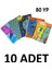 10 Adet Flex Up Spiralli 80 Yaprak Kareli Defter 1