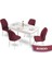 Concept Mun Serisi, 80X132 Açılabilir Mdf Beyaz Mutfak Masası Takımı, 4 Sandalye 1