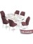Concept Mun Serisi 80X132 Açılabilir Mdf Beyaz Mutfak Masası Takımı 6 Sandalye 1