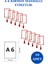 İstanbul Manken 10 Adet A6 Mandallı Raf Etiketi Sepet Etiketi Çerçeveli Etiketlik Eşek Askılık Etiketi 1
