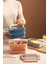 Bento Lunch Box Ofis-Okul Için Yeni Nesil Sefer Tası Çift Kat 4 Bölme Paslanmaz Çelik F494 2