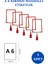 İstanbul Manken 5 Adet A6 Mandallı Raf Etiketi Sepet Etiketi Çerçeveli Etiketlik Eşek Askılık 1